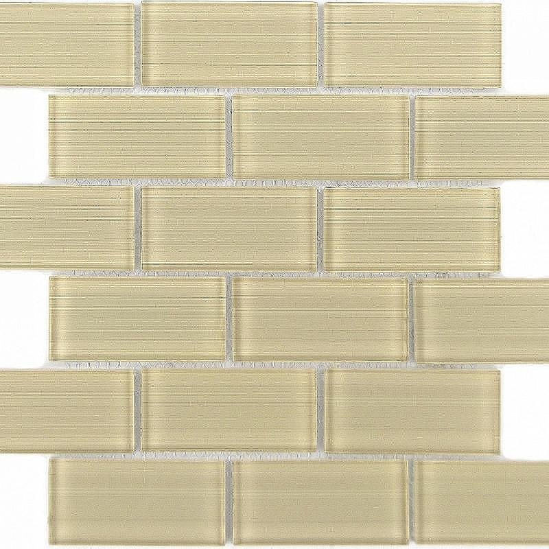 Стеклянная мозаика Caramelle mosaic Impressioni Mattoni Crema 