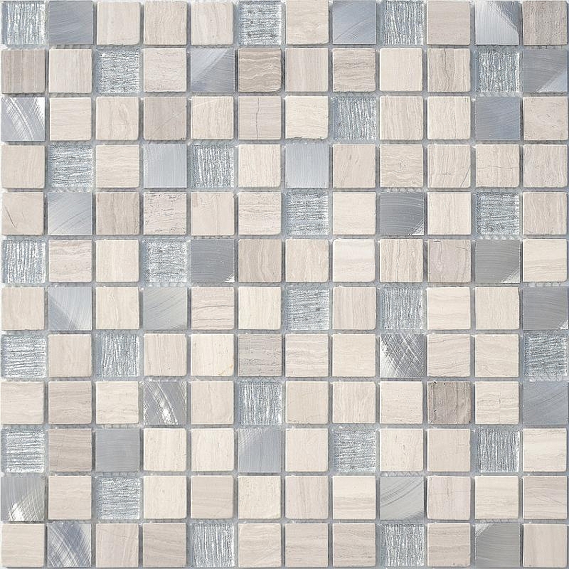 Мозаика Caramelle mosaic Silk Way Silver Flax 