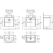 Тумба под раковину Kerama Marazzi Pro 60 PRO.60.1\OAK.O подвесная Белая глянцевая Дуб Орегон-5