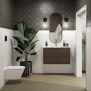 Тумба под раковину Kerama Marazzi Piano 85 PI.F.85\OLM подвесная Дымчатый вяз-1