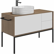 Тумба под раковину Kerama Marazzi Atollo 110 AT.110\WHT.M подвесная Белая матовая Дерево-2