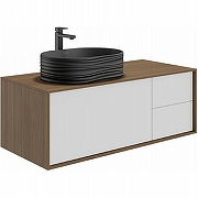 Тумба под раковину Kerama Marazzi Atollo 110 AT.110\WHT.M подвесная Белая матовая Дерево-3