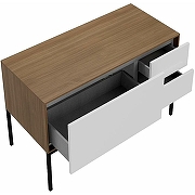 Тумба под раковину Kerama Marazzi Atollo 110 AT.110\WHT.M подвесная Белая матовая Дерево-5