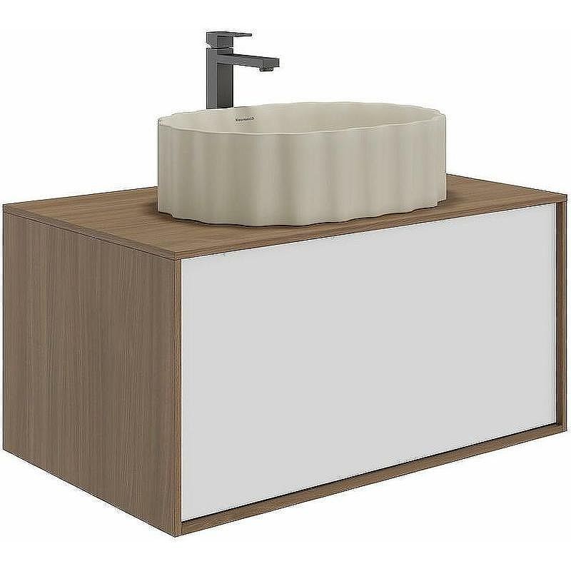 Тумба под раковину Kerama Marazzi Atollo 80 AT.80\WHT.M подвесная 