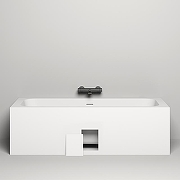 Ванна из искусственного камня Salini Orlanda Axis Kit 180х80 103312G Белая глянцевая-9