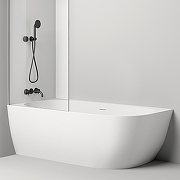 Ванна из искусственного камня Salini Sofia Corner L 170х85 102515G Белая глянцевая-2