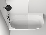 Ванна из искусственного камня Salini Sofia Corner L 170х85 102515G Белая глянцевая-4