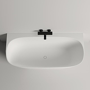 Ванна из искусственного камня Salini Sofia Wall 170х80 102512G Белая глянцевая-4