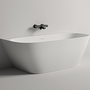Ванна из искусственного камня Salini Sofia Wall 170х80 102512G Белая глянцевая-1