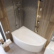 Акриловая ванна STWORKI Молде 170x100 L без гидромассажа-5