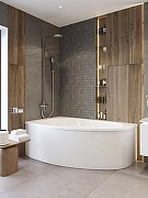 Акриловая ванна STWORKI Молде 170x100 L без гидромассажа-7