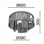 Потолочный светильник Maytoni Modern Frame MOD174CL-09G цвет плафона/подвески Прозрачный, цвет арматуры Золото-5