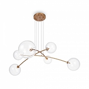 Подвесной светильник Maytoni Mood MOD172PL-06BS цвет плафона/подвески Прозрачный, цвет арматуры Латунь-2