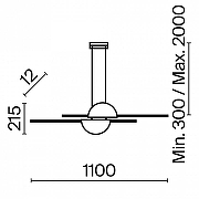 Подвесной светильник Maytoni Skyl1ne MOD179PL-L26BS4K цвет плафона/подвески Латунь, цвет арматуры Черный-7