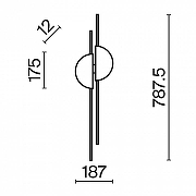 Настенный светильник Maytoni Skyl1ne MOD179WL-L22W4K1 цвет плафона/подвески Белый, цвет арматуры Черный-7