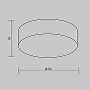 Потолочный светильник Maytoni Zon 1P O431CL-L30W3K цвет плафона/подвески Белый, цвет арматуры Белый-6