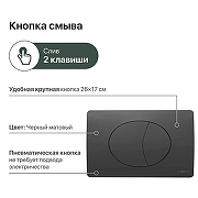 Инсталляция STWORKI 510162 для унитаза с Черной матовой клавишей смыва-14
