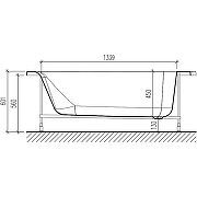 Акриловая ванна STWORKI Ноттвиль 160x90 L без гидромассажа-7