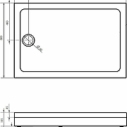 Акриловый поддон для душа STWORKI Эстерсунд 120x80 Белый-5