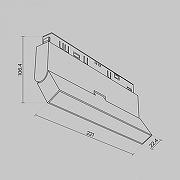 Трековый светильник Maytoni Magnetic track system Exility Basis Rot TR036-2-12W3K-W цвет плафона/подвески Белый, цвет арматуры Белый-6
