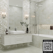 Керамическая плитка Primavera Amore Beige Decor 02 glossy DG08-02 30х90 см-1