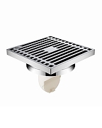 Душевой трап Orange 100x100 TR01-004cr с решеткой Хром глянцевый-1
