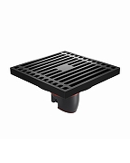 Душевой трап Orange 100x100 TR01-005b с Черной матовый решеткой-1