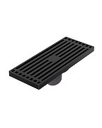 Душевой трап Orange 200x80 TR01-009b с Черной матовый решеткой
