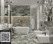 Керамическая плитка Primavera Hypnose Grey Decor 05 glossy DG10-05 30х90 см-1