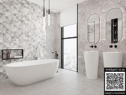 Керамогранит Primavera Miracle Silver Carving CR111 60x60 см-7