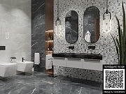 Керамическая плитка Primavera Perfect Silver Decor 01 glossy DG01-01 30х90 см-1