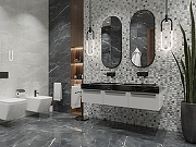 Керамическая плитка Primavera Perfect Nero Decor 02glossy DG01-02 30х90 см-1