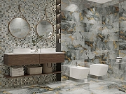 Керамическая плитка Primavera Tiziana Gold Decor 02 DG04-02 30х90 см-1