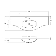Раковина Cezares Vague 138 82411 Extra Bianco-2