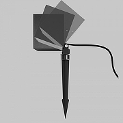 Ландшафтный светильник Maytoni Ares O309FL-L18B3K цвет плафона/подвески Черный, цвет арматуры Черный-3