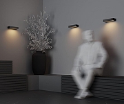 Настенный светильник Maytoni Lot O428WL-L10GF3K цвет плафона/подвески Графит, цвет арматуры Графит-4