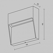 Подсветка для лестниц Maytoni Outdoor Mane O047SL-L3W3K цвет арматуры Белый-7