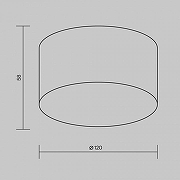 Потолочный светильник Maytoni Zon 1P O430CL-L15W3K цвет плафона/подвески Белый, цвет арматуры Белый-5