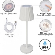 Настольная лампа Artelamp Fuyue A1616LT-1WH цвет плафона/подвески Белый, цвет арматуры Белый-2