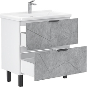 Тумба под раковину Volna Twing 80.2Y tnTWG80.2Y-02 Бетон-1