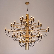 Люстра Divinare Molto 8030/17 LM-50 цвет арматуры Латунь, Черный-1