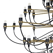 Люстра Divinare Molto 8030/17 LM-50 цвет арматуры Латунь, Черный-4