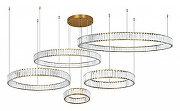 Люстра Divinare Renata 1135/17 SP-195 цвет плафона/подвески Прозрачный, цвет арматуры Латунь