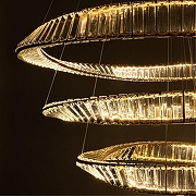 Люстра Divinare Millie 1136/17 SP-140 цвет плафона/подвески Прозрачный, цвет арматуры Латунь-3