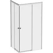Душевой уголок AM.PM X-Joy 100х80 W94G-403-10080-MT профиль Хром матовый стекло прозрачное-1