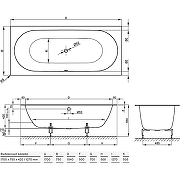 Стальная ванна Bette Starlet 170x75 1384-000 с шумоизоляцией-3