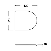 Крышка для писсуара Globo Forty3 FO024BI Белая с Микролифтом-1