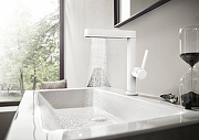 Смеситель для раковины Hansgrohe Finoris 76063700 Белый матовый-1