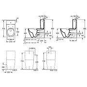 Унитаз компакт Villeroy&Boch Subway 2.0 5617R001 без бачка и сиденья-10