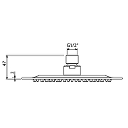 Верхний душ Gattoni Soffio SFAIQU30 Хром-1